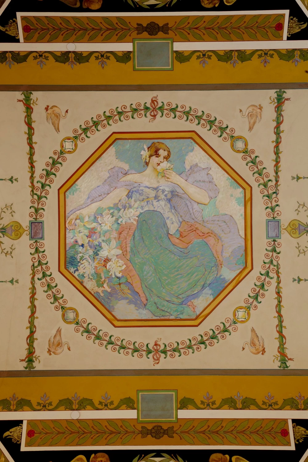 Murale raffigurante l'odore dei cinque sensi - Biblioteca del Congresso Thomas Jefferson Building, Washington, DC